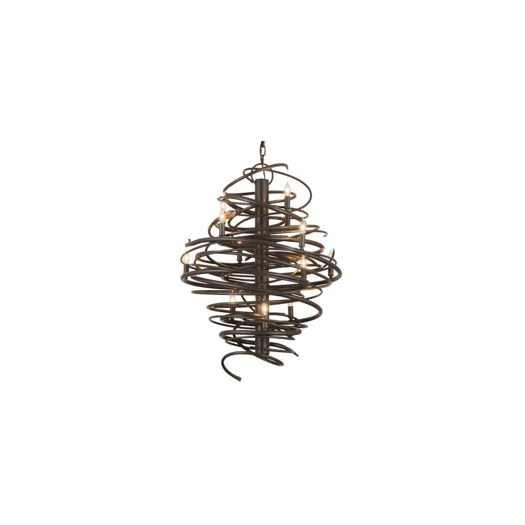 Cyclone 12 Light 28" Wide Candle Style Chandelier