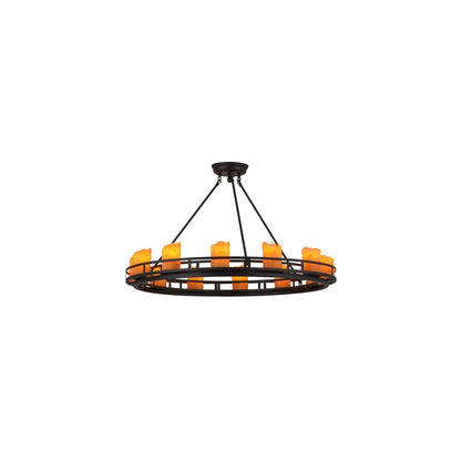 Barbury 12 Light 36" Wide Pillar Candle Style Chandelier