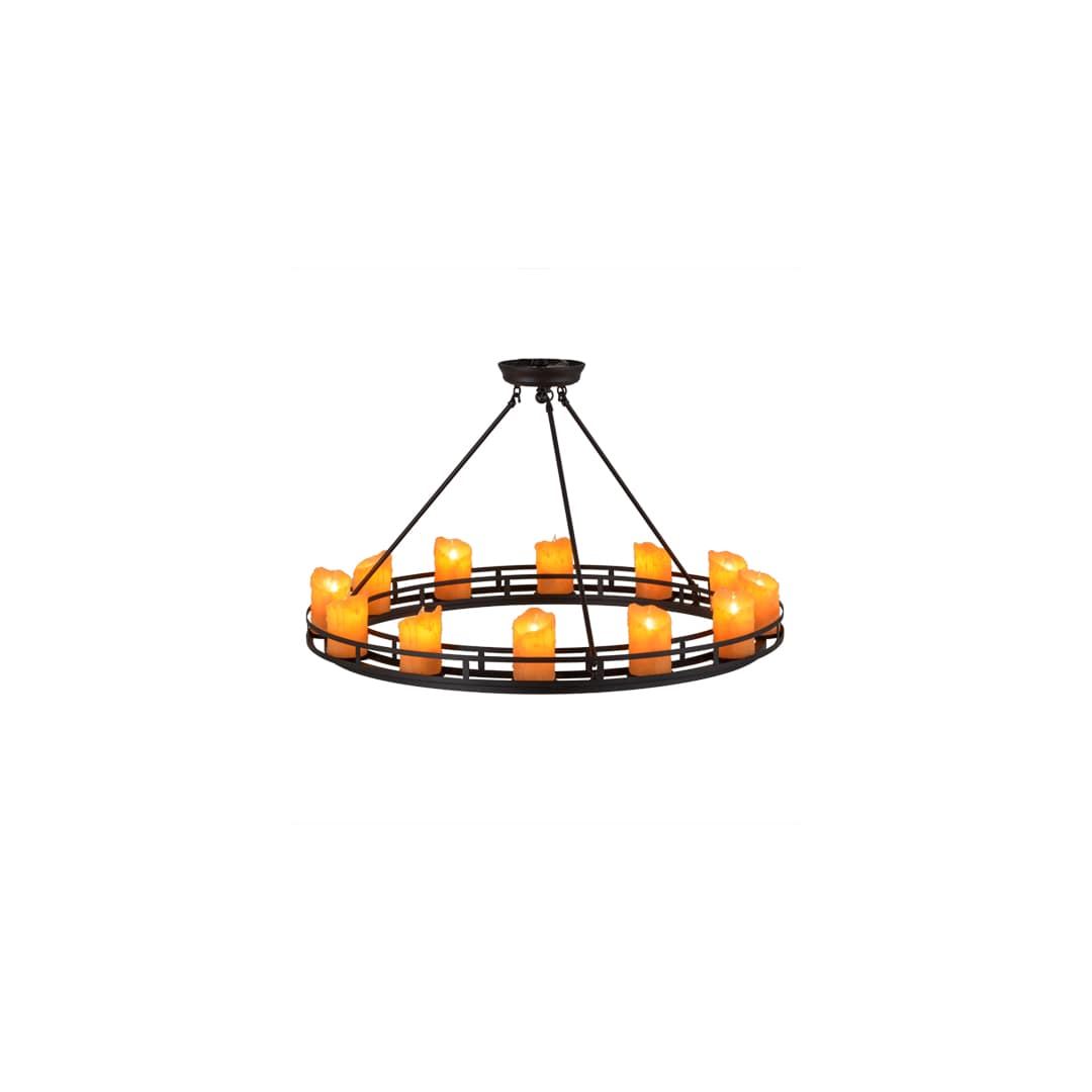 Barbury 12 Light 36" Wide Pillar Candle Style Chandelier