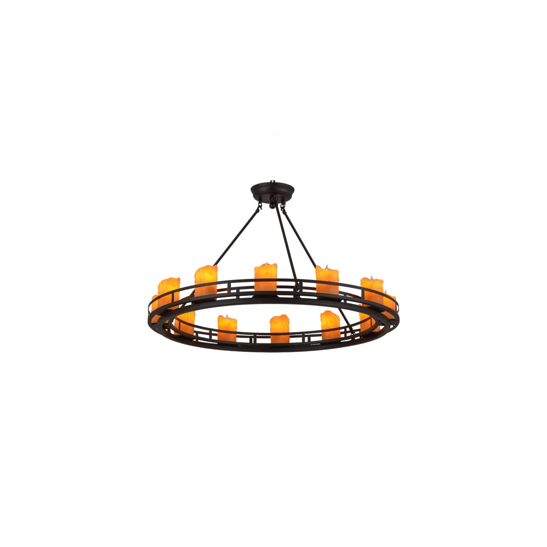 Barbury 12 Light 36" Wide Pillar Candle Style Chandelier