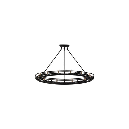Barbury 12 Light 36" Wide Pillar Candle Style Chandelier