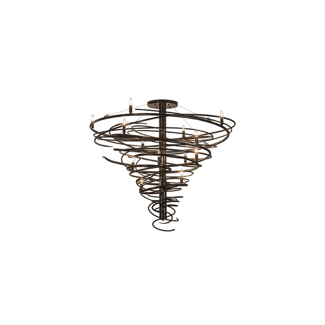 Cyclone 14 Light 48" Wide Taper Candle Style Chandelier