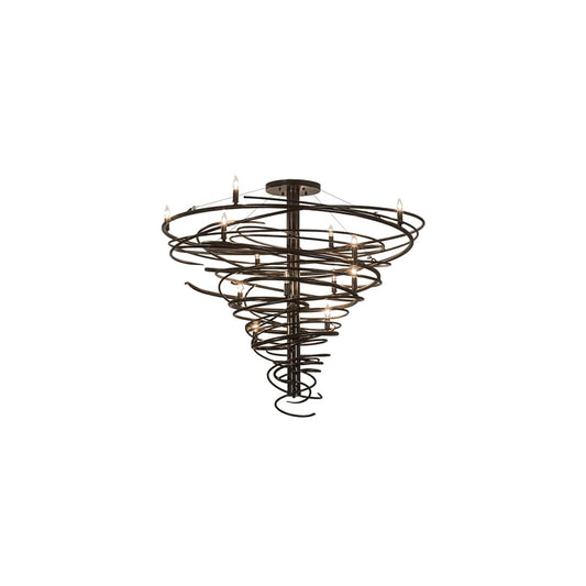 Cyclone 14 Light 48" Wide Taper Candle Style Chandelier