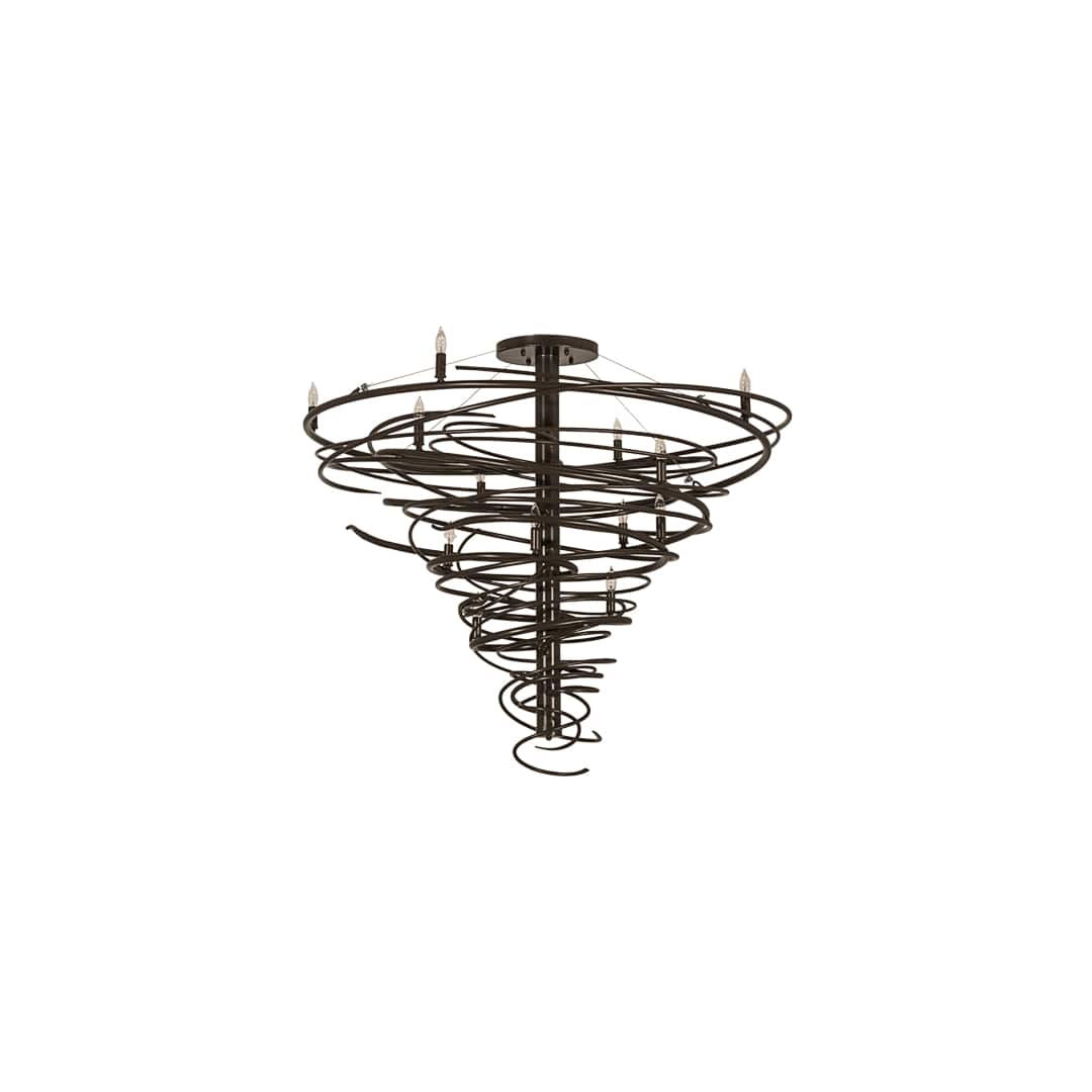 Cyclone 14 Light 48" Wide Taper Candle Style Chandelier