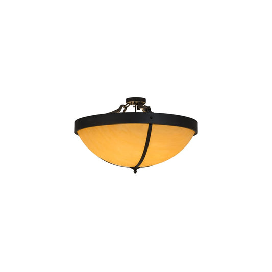 Alysiales 6 Light 36" Wide Semi-Flush Bowl Ceiling Fixture