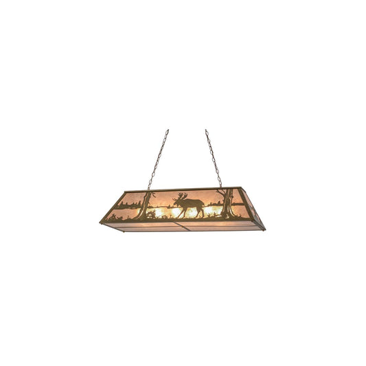 Moose at Lake 9 Light 17" Wide Linear Pendant