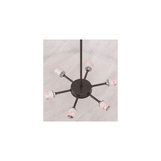 Ceres 6 Light 50" Wide Semi-Flush Bowl Ceiling Fixture - Timeless Bronze Finish