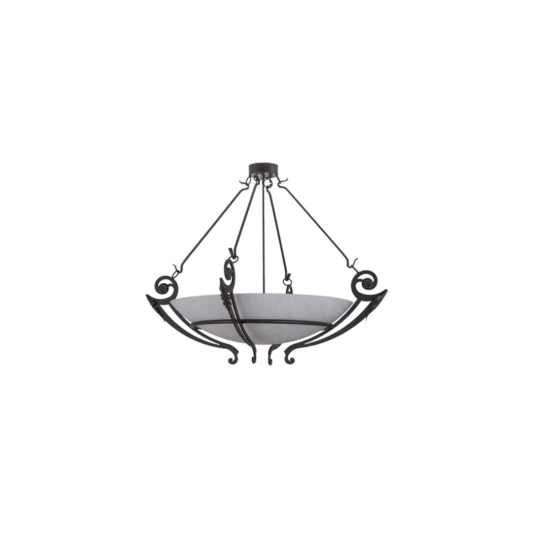 Ceres 6 Light 50" Wide Semi-Flush Bowl Ceiling Fixture - Timeless Bronze Finish