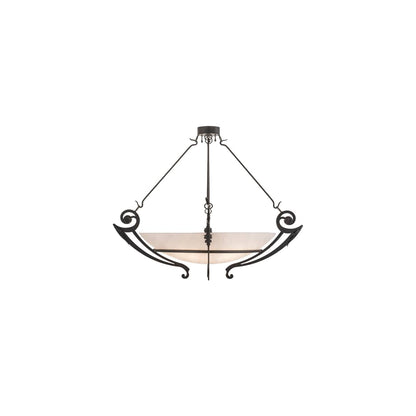 Ceres 6 Light 50" Wide Semi-Flush Bowl Ceiling Fixture - Timeless Bronze Finish