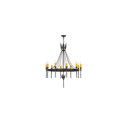 Amaury 10 Light 36" Wide Taper Candle Style Chandelier