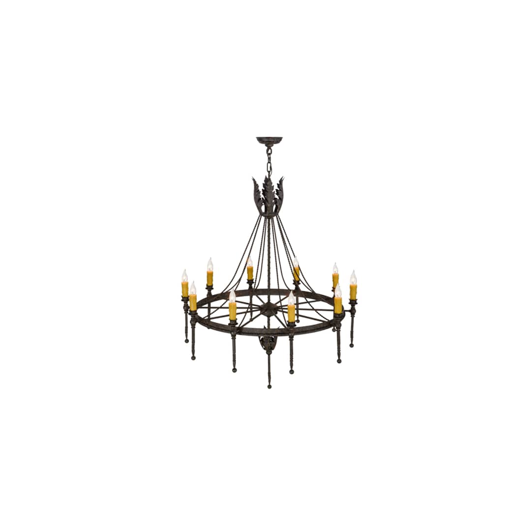 Amaury 10 Light 36" Wide Taper Candle Style Chandelier