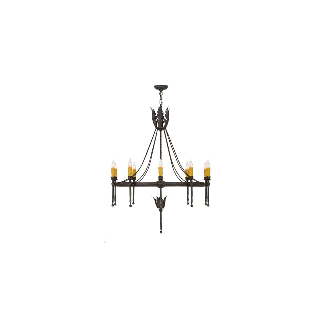 Amaury 10 Light 36" Wide Taper Candle Style Chandelier