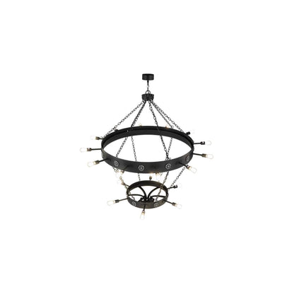Korset 18 Light 65" Wide Ring Chandelier