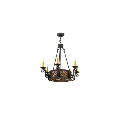 Delano 6 Light 26" Wide Taper Candle Style Chandelier
