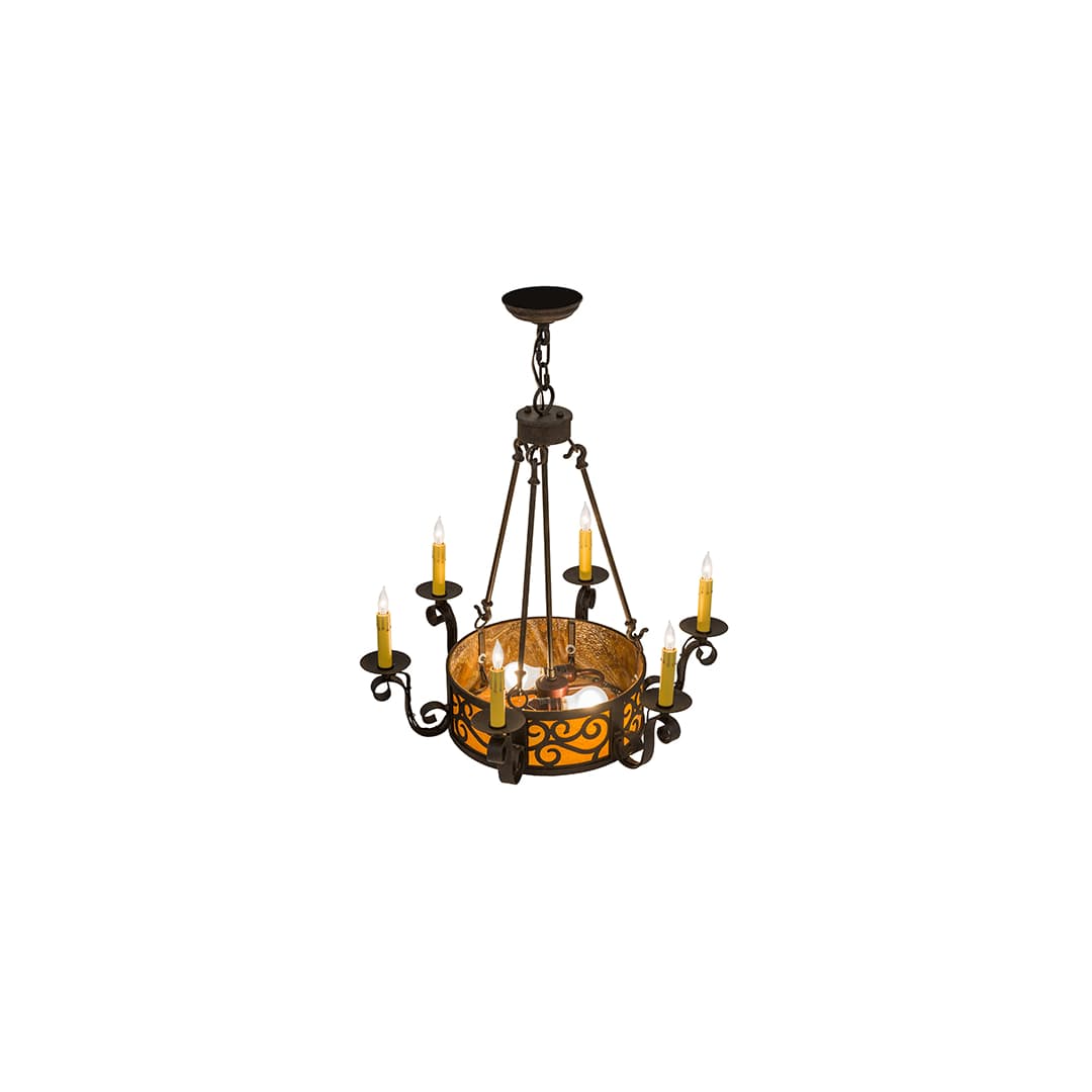 Delano 6 Light 26" Wide Taper Candle Style Chandelier