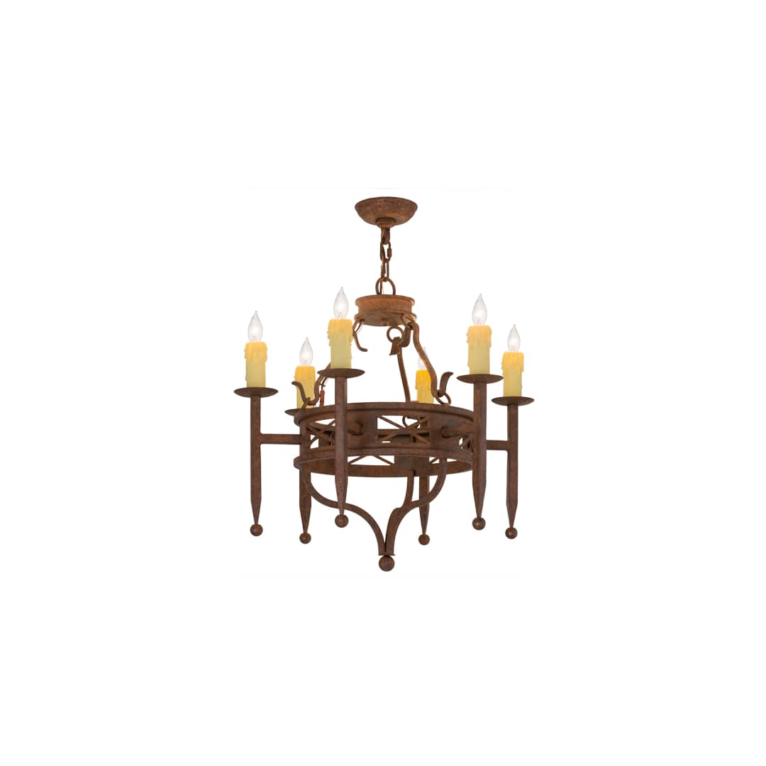Jasmine 6 Light 24" Wide Taper Candle Style Chandelier