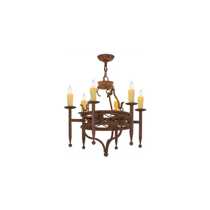 Jasmine 6 Light 24" Wide Taper Candle Style Chandelier