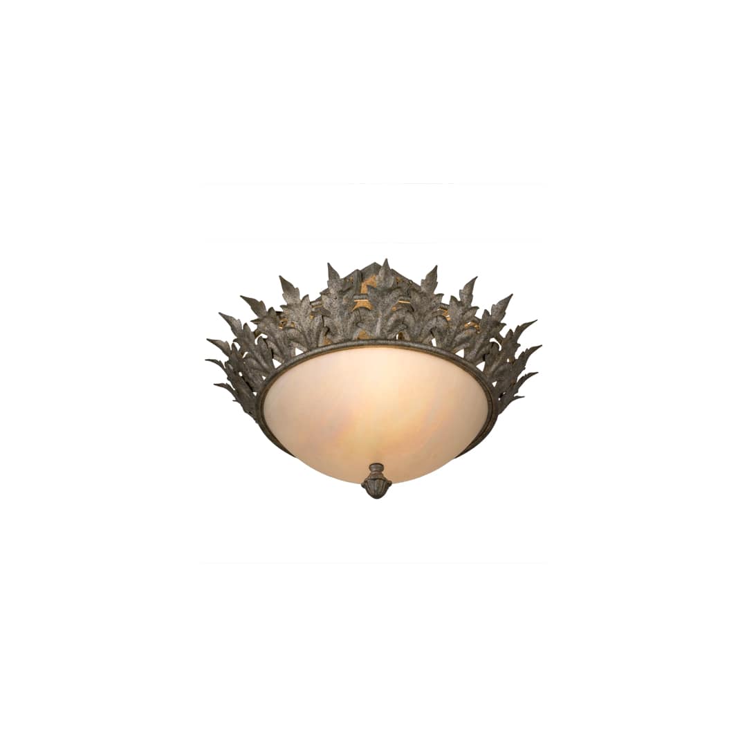 Hampton 2 Light 16" Wide Semi-Flush Bowl Ceiling Fixture