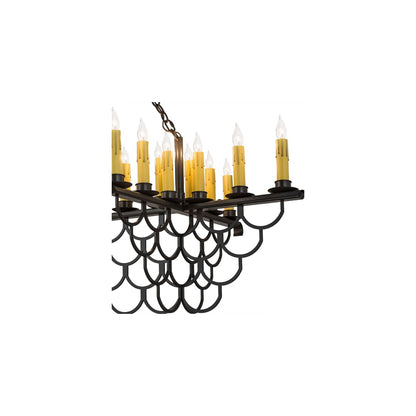 Picadilly 23 Light 32" Wide Taper Candle Linear Chandelier
