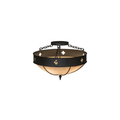 Sabrina 4 Light 24" Wide Semi-Flush Bowl Ceiling Fixture