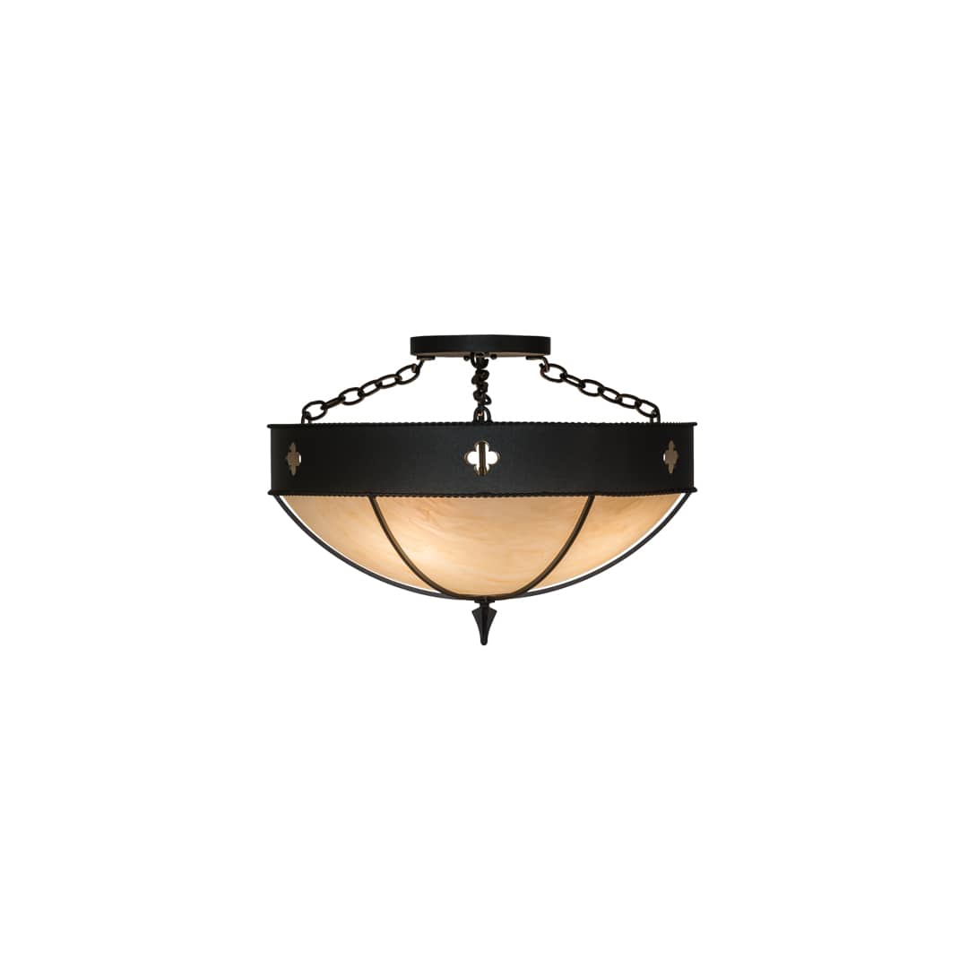Sabrina 4 Light 24" Wide Semi-Flush Bowl Ceiling Fixture