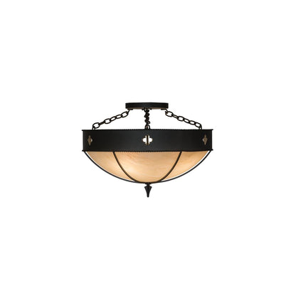 Sabrina 4 Light 24" Wide Semi-Flush Bowl Ceiling Fixture