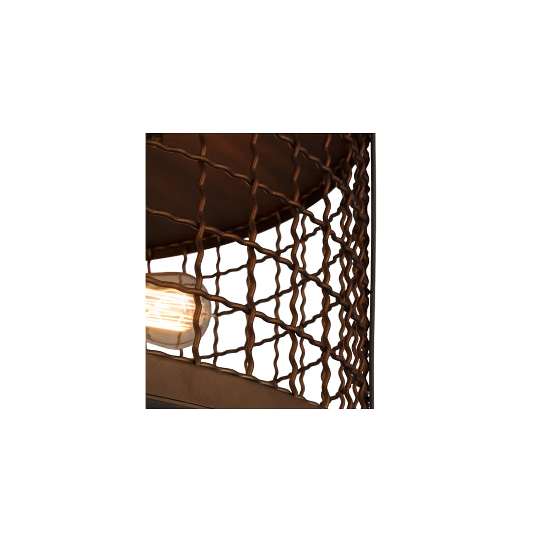 Paloma Golpe 3 Light 24" Wide Flush Mount Drum Ceiling Fixture