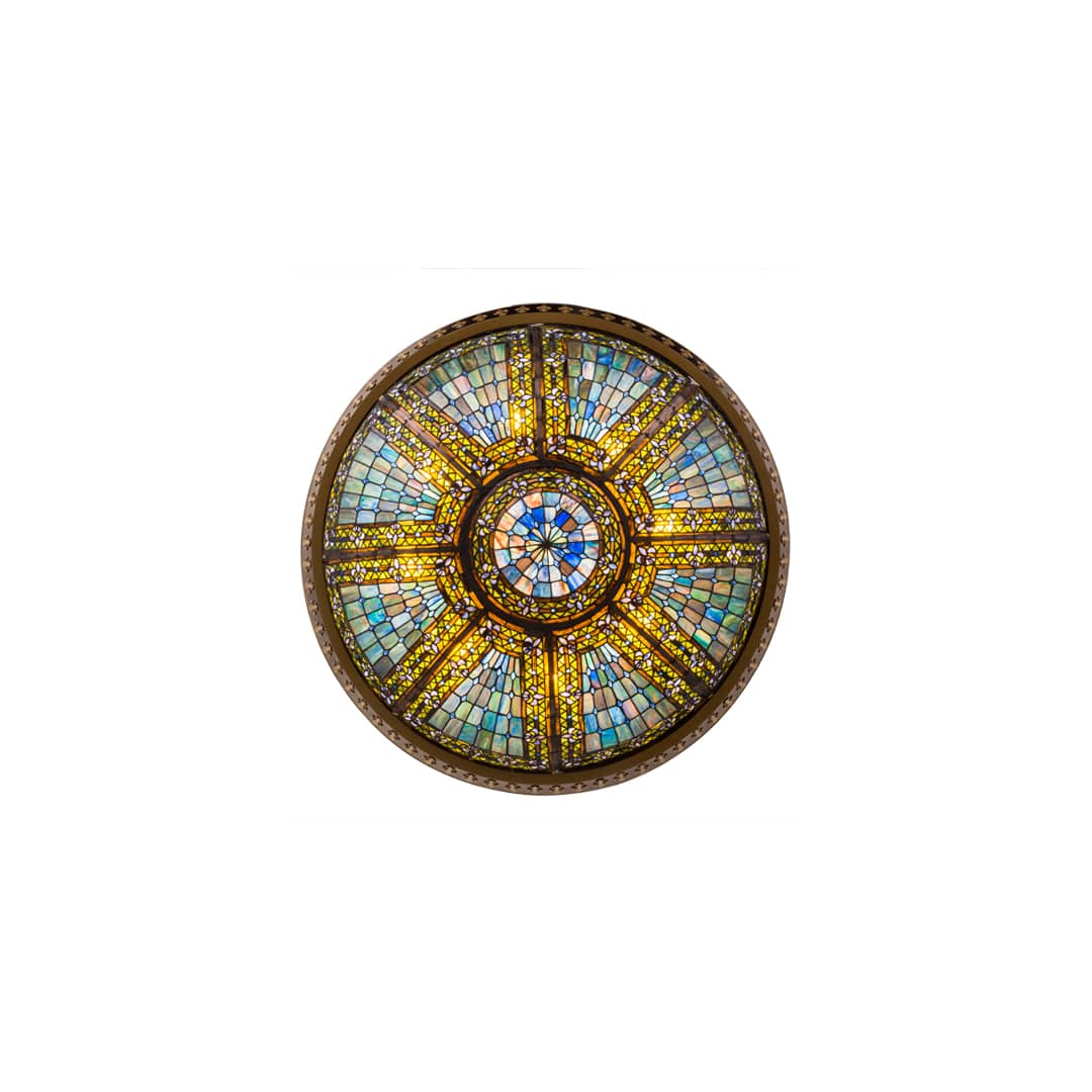 Fleur-de-lis 8 Light 47" Wide Semi-Flush Bowl Ceiling Fixture