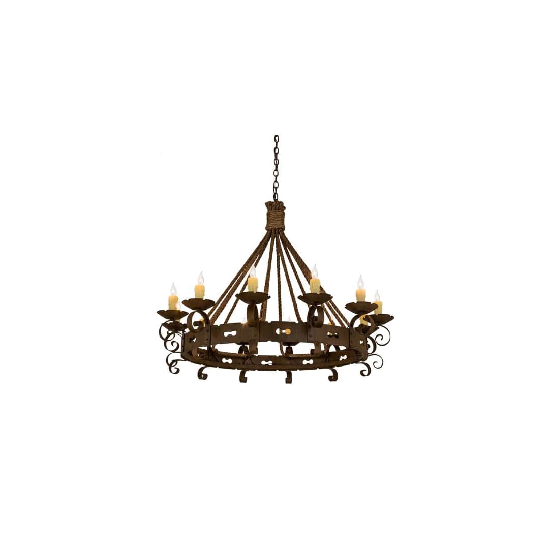 Goulaine Corde 12 Light 48" Wide Taper Candle Style Chandelier