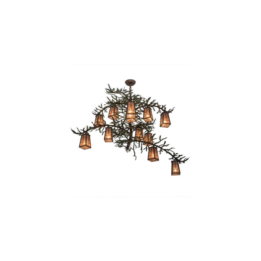 Pine Branch Valley View 12 Light 52" Wide Chandelier