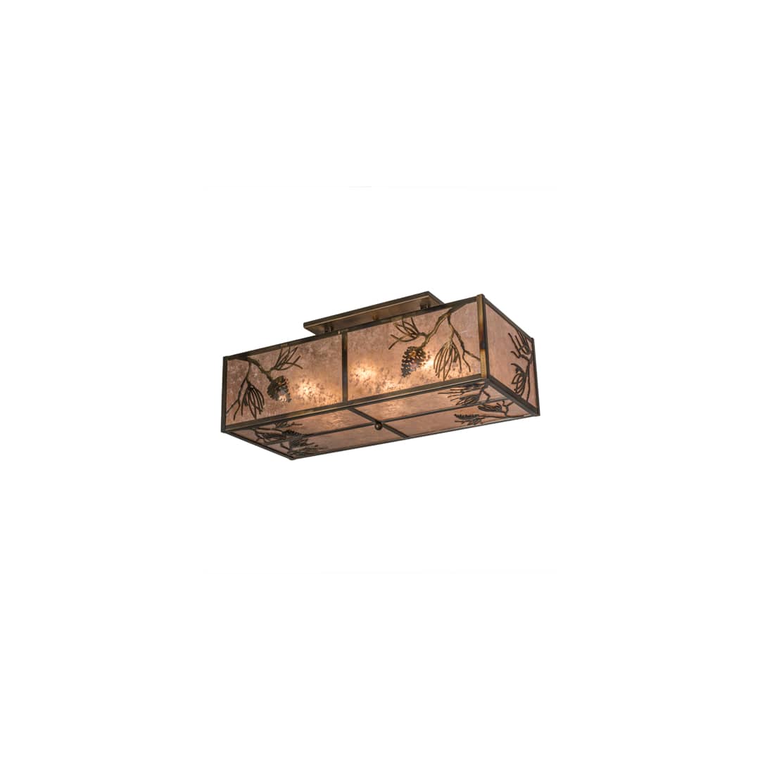 Balsam Pine 6 Light 36" Wide Semi-Flush Ceiling Fixture