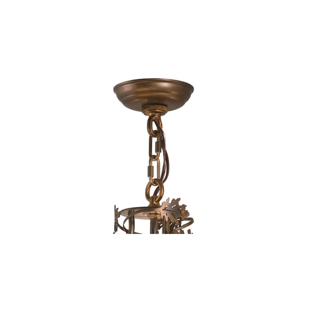 Greenbriar Oak 9 Light 34" Wide Taper Candle Style Chandelier