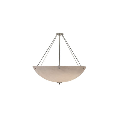 Madison 8 Light 48" Wide Semi-Flush Bowl Ceiling Fixture - Nickel Finish