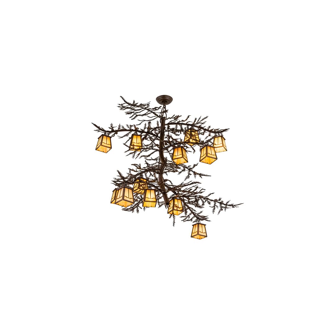 Pine Branch Valley View 12 Light 48" Wide Chandelier