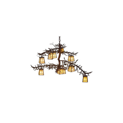 Pine Branch Valley View 10 Light 39" Wide Chandelier