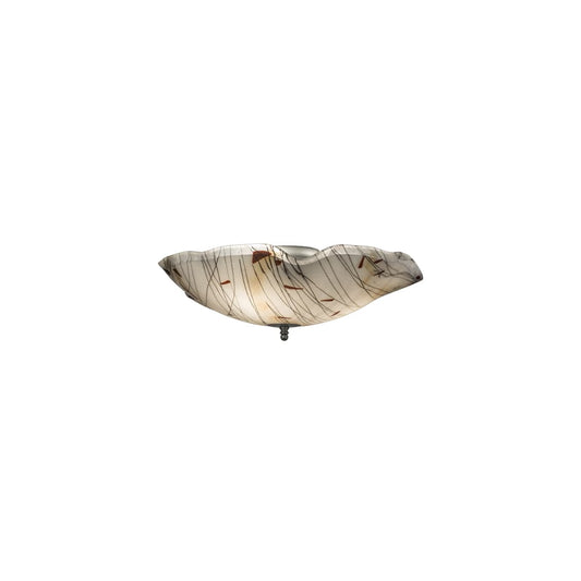 Metro Fusion 3 Light 24" Wide Semi-Flush Bowl Ceiling Fixture - Ramoscelli Finish