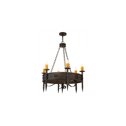 Calandra 6 Light 36" Wide Taper Candle Style Chandelier