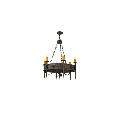 Calandra 6 Light 36" Wide Taper Candle Style Chandelier