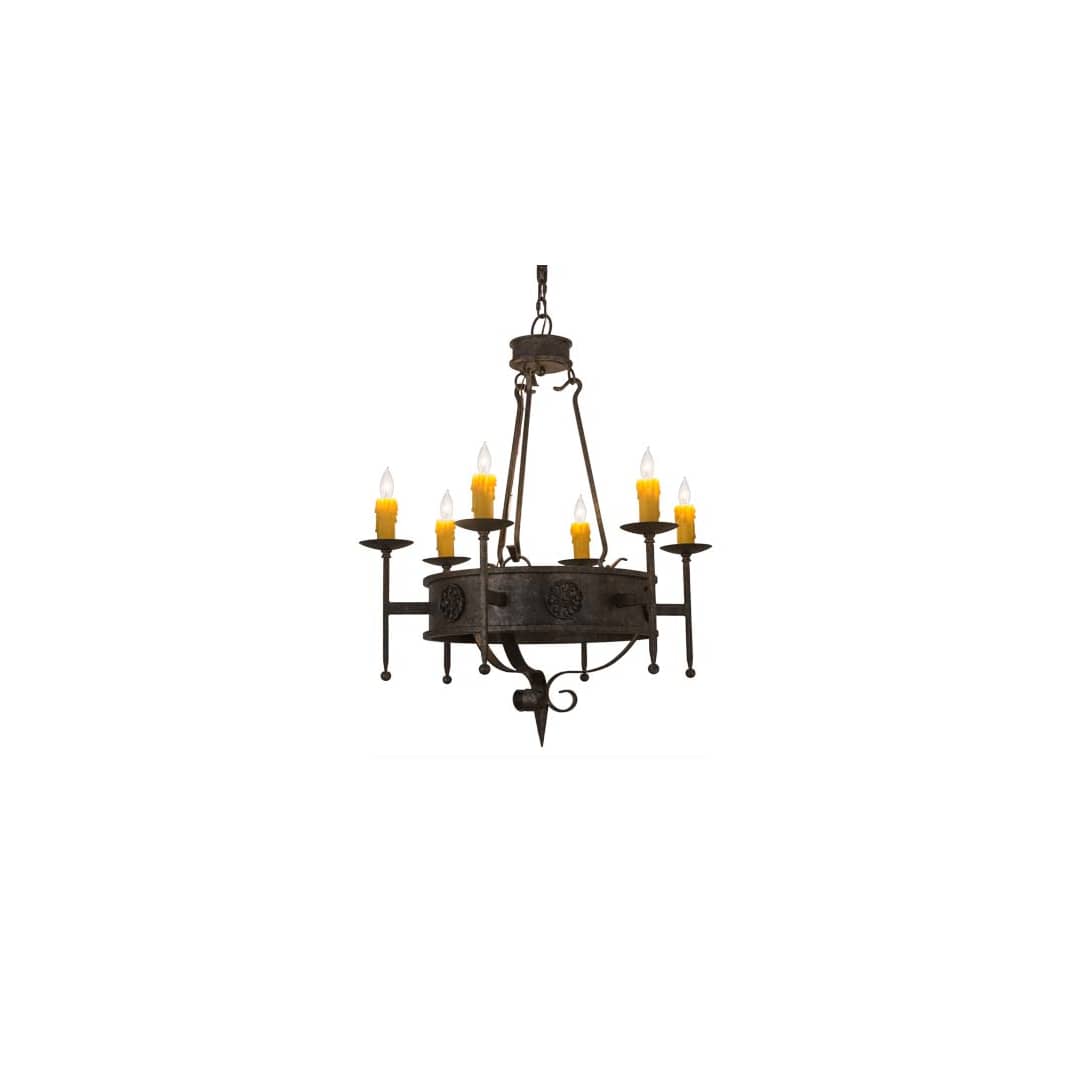 Lorenzo 6 Light 30" Wide Taper Candle Style Chandelier