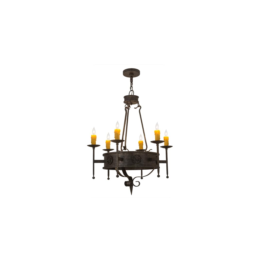 Lorenzo 6 Light 30" Wide Taper Candle Style Chandelier