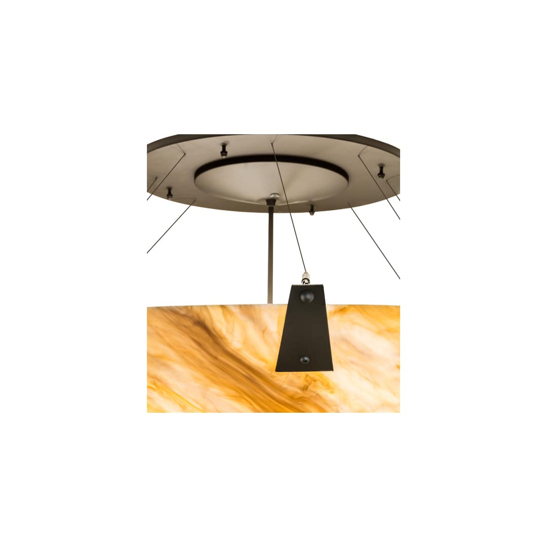Araneta 12 Light 61" Wide Semi-Flush Bowl Ceiling Fixture - Oil Rubbed Bronze Finish - Medium Bulb Base
