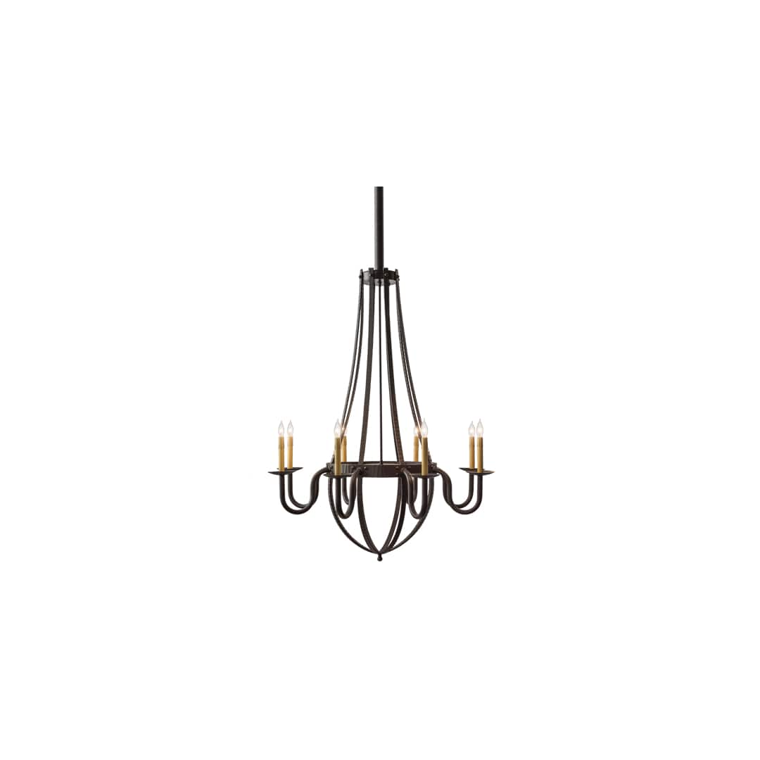 Barrel Stave Metallo 8 Light 38" Wide Taper Candle Style Chandelier