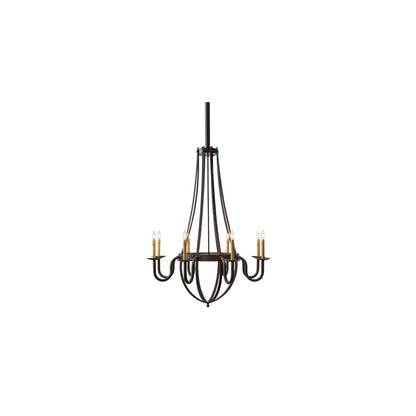 Barrel Stave Metallo 8 Light 38" Wide Taper Candle Style Chandelier