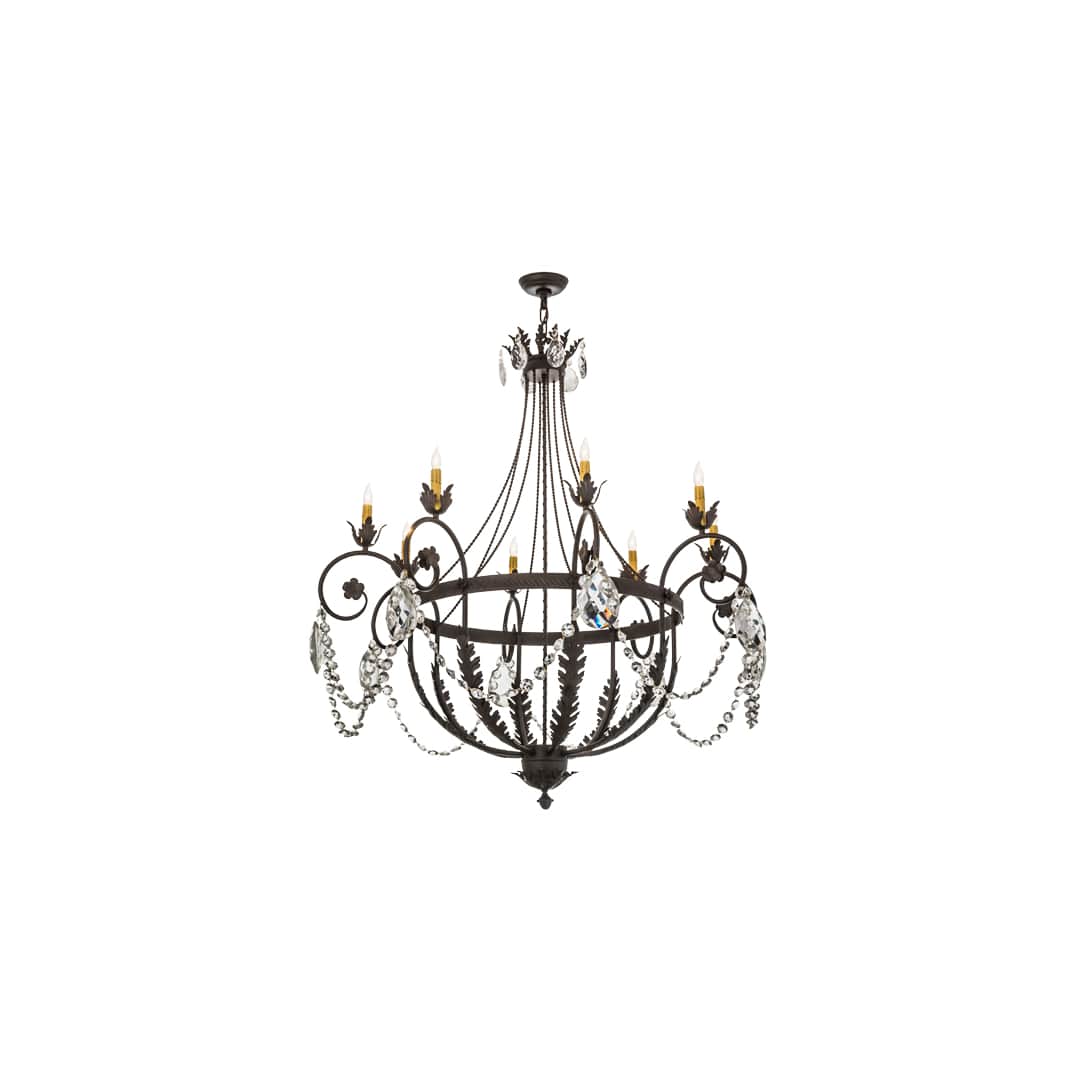 Antonia 8 Light 45" Wide Crystal Candle Style Chandelier