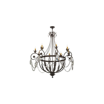 Antonia 8 Light 45" Wide Crystal Candle Style Chandelier