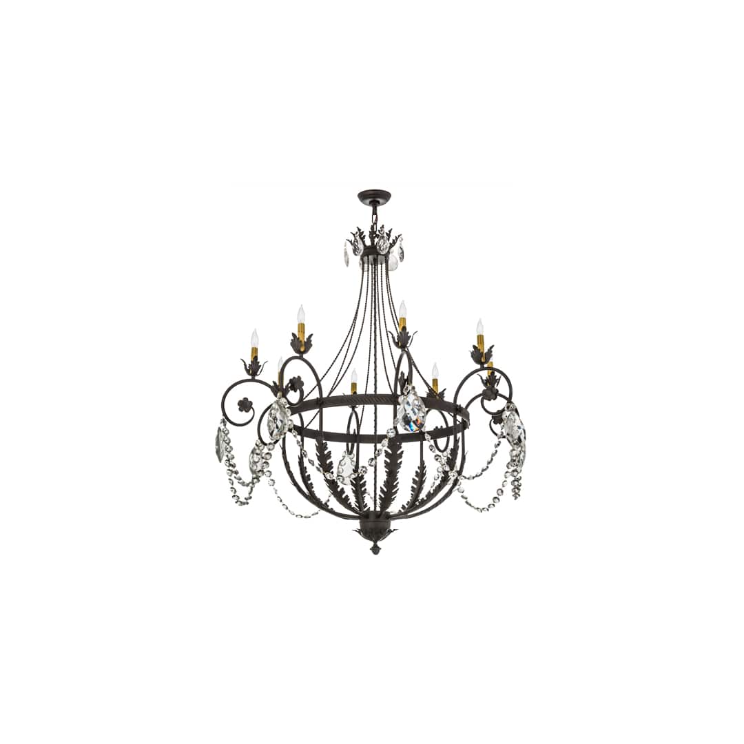 Antonia 8 Light 45" Wide Crystal Candle Style Chandelier