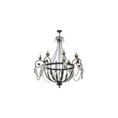 Antonia 8 Light 45" Wide Crystal Candle Style Chandelier