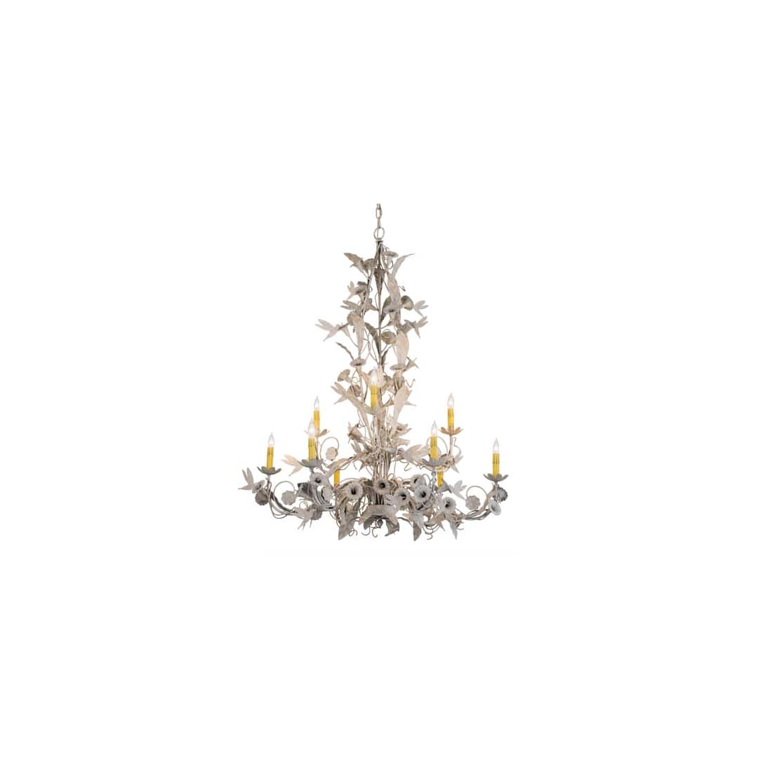 Le Printemps 9 Light 36" Wide Taper Candle Style Chandelier