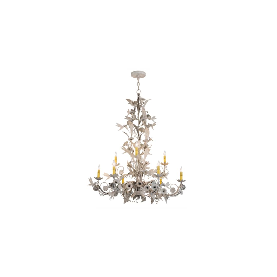 Le Printemps 9 Light 36" Wide Taper Candle Style Chandelier