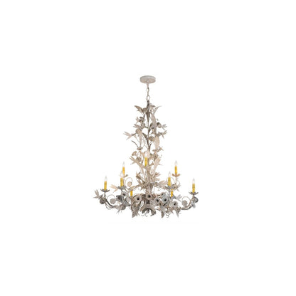 Le Printemps 9 Light 36" Wide Taper Candle Style Chandelier